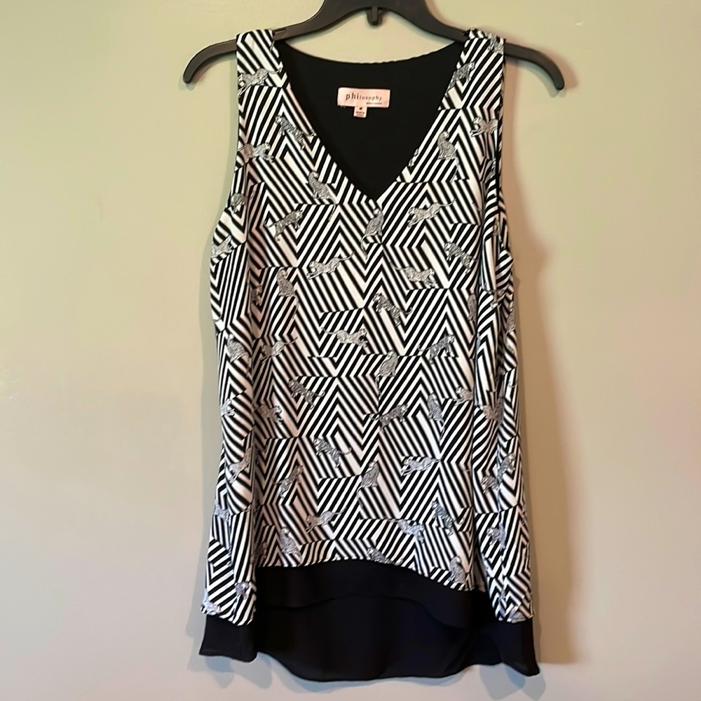Philosophy sleeveless blouse
